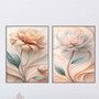 Wallity Conjunto de 2 Pinturas Decorativas de MDF Multicolor 60 x 80 cm